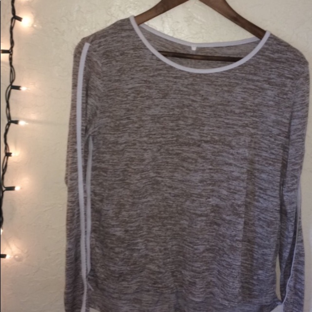 brown long sleeve shirt